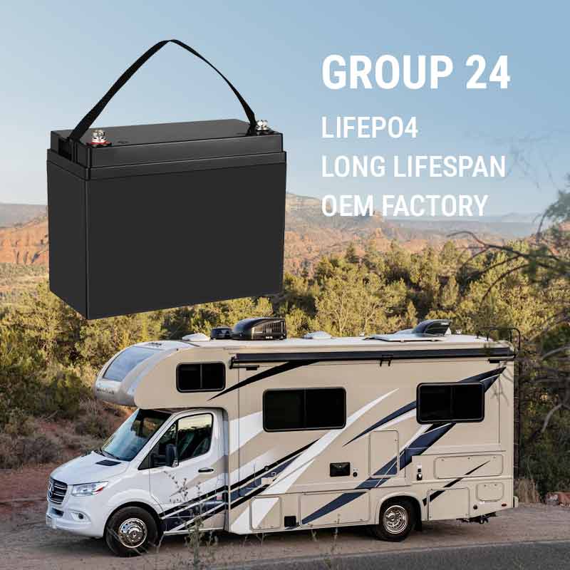 group 24 lfp rv lithium battery gp24 bci